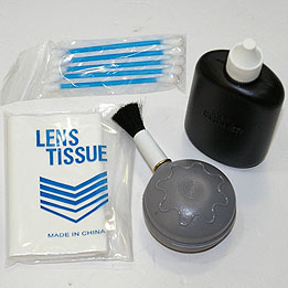 Four piece optical cleaning kit